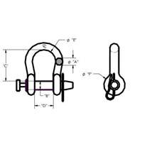 Straight Long Body Clevis Pin Sécurité Médic