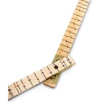 Red End&reg; Oversized Brick Mason Rule, 6' L, Wood, 1/16" Graduations Sécurité Médic