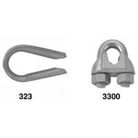 Wire Rope Clips with Thimble Set Sécurité Médic