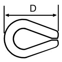 Wire Rope Thimble Sécurité Médic
