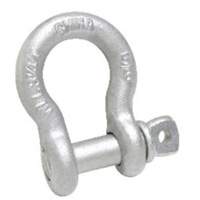 Anchor Shackle, 3/16", Screw Pin, Hot Dip Galvanized Sécurité Médic