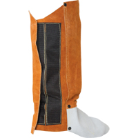 Leather Spats, 14" L, Lava Brown Sécurité Médic