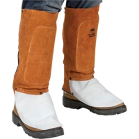 Leather Spats, 14" L, Lava Brown Sécurité Médic