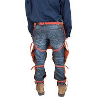 Tablier fendu aux jambes et jambi&egrave;res en cuir, 40" lo, Lava Brown Sécurité Médic