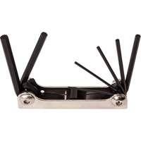 Folding Hex Key Set, 7 Pcs., Metric Sécurité Médic