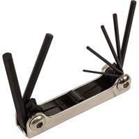 Folding Hex Key Set, 7 Pcs., Metric Sécurité Médic