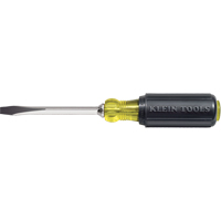 Heavy-Duty Slot Keystone Screwdriver, 1/4", 8-11/32" L, Cushion Grip Handle Sécurité Médic