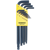 Balldrive L-Style Hex Key Set, 12 Pcs. Sécurité Médic