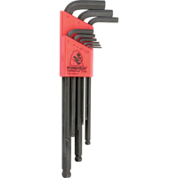 Balldrive L-Style Hex Key Set, 9 Pcs., Metric Sécurité Médic