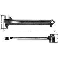 Bung Wrenches, 2-1/2", 15-1/15" Length Sécurité Médic