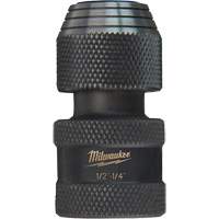 Shockwave Impact Driver Square to Hex Socket Adapter, Impact, 1/4" Drive, 1/2" Socket, 1.875" L Sécurité Médic