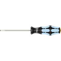 3335 Slotted Screwdriver, 4 mm, 7-25/32" L, Plastic Handle Sécurité Médic