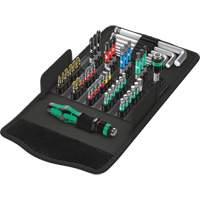 Kraftform Kompakt 100 Screw Driving set 52-PC, 6-1/32" L, Plastic Handle Sécurité Médic