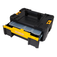 TSTAK&reg; III Tool Box with Single Deep Drawer, 16-3/4" x 12-1/4" x 6-7/8", Black Sécurité Médic