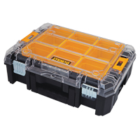 TSTAK&reg; V Organizer with Clear Lid, 17-1/4" x 13" x 6", Black Sécurité Médic