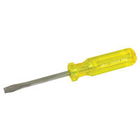 Tournevis fendu, 1/4", 8-1/4" lo, Prise Plastique Sécurité Médic