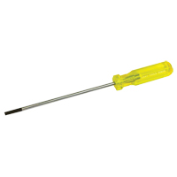 Electrician's Slotted Screwdriver, 3/16" Tip, Round, 9-1/2" L, Plastic Handle Sécurité Médic