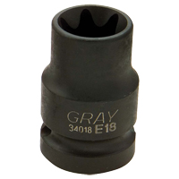 Torx&reg; Socket, 1/2", 1/2" Drive, 6 Points Sécurité Médic