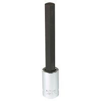 Extra Long Bit  Socket, 10 mm x 4" L, 3/8" Drive Sécurité Médic