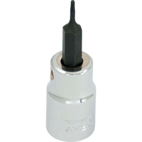 Bit Socket, Torx&reg;, T6 x 2-1/8" L, 3/8" Drive Sécurité Médic