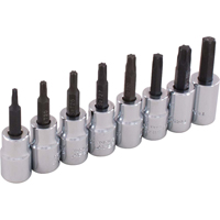 Jeu de douilles, Torx, Prise 3/8", 8 mrcx Sécurité Médic