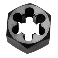 Hex Rethreading Die Nut, 2"/1" Dia., 3/4"-14 Thread, Carbon Steel/Chromium Steel Sécurité Médic