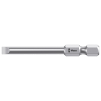 Power Screwdriver Bit, Slot, 3 mm Tip, 1/4" Drive Size, 2-3/4" Length Sécurité Médic