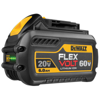 FlexVolt Battery, Lithium-Ion, 60 V, 6 A Sécurité Médic