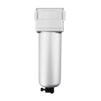 Air Filter, Vertical, 1" NPT, Semi-Automatic Drain Sécurité Médic