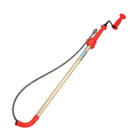 Toilet Auger, Manual, Bulb, 6' Cable Length, 1/2" Cable Diameter Sécurité Médic