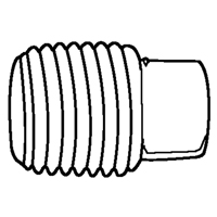 Pipe Plugs (Square Head), 1/8" Dia., Brass Sécurité Médic