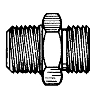 Reducer/Adapter Fitting, 1/4" x 1/8" Dia, Brass Sécurité Médic