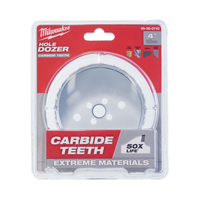 Carbide Hole Saw, 4", 1-31/50" Depth of Cut, Carbide Sécurité Médic