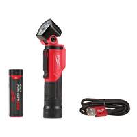 USB Pivoting Flashlight, LED, 500 Lumens, Rechargeable Batteries Sécurité Médic