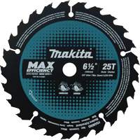 Lame de scie circulaire efficacit&eacute; maximale, 6-1/2", 25 dents, Pour Stratifi&eacute;/Bois Sécurité Médic