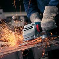 Large Angle Grinder with Rat Tail Handle, 7", 120 V, 15 A, 6500 RPM Sécurité Médic