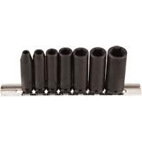 Socket Set, 7 Pcs, Impact, 1/4" Drive Size, Deep Sécurité Médic