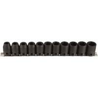 Socket Set, 11 Pcs, Impact, 1/2" Drive Size Sécurité Médic