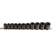 Socket Set, 11 Pcs, Impact, 1/2" Drive Size Sécurité Médic
