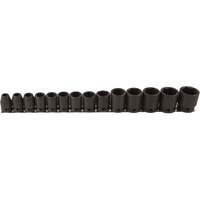 Socket Set, 14 Pcs, Impact, 1/2" Drive Size Sécurité Médic