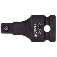 Socket Adapter, Impact, 1/2" Drive, 1/4" Socket, 1.25" L, Ball Sécurité Médic