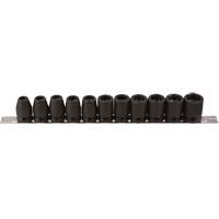 Socket Set, 11 Pcs, Impact, 1/2" Drive Size Sécurité Médic