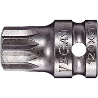Socket Bit, Triple Square, 5 x 3/4" L, 1/4" Drive Sécurité Médic