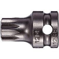 Socket Bit, Triple Square, 5 x 1" L, 3/8" Drive Sécurité Médic