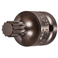 Socket Bit, Triple Square, 6 x 1-1/2" L, 1/2" Drive Sécurité Médic