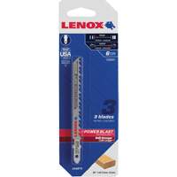 Clean Cutting Wood Jigsaw Blade, Bi-Metal, T-Shank, 4" L, 6 TPI Sécurité Médic