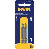 Power Bits, Phillips, #1 Tip, 1/4" Drive Size, 1-15/16" Length Sécurité Médic