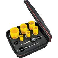 Deep Cut Hole Saw Kit, 9 Pieces Sécurité Médic