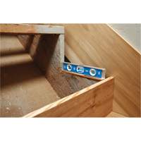 Niveau torpille, 10" lo, Aluminium, 1 fioles, Magn&eacute;tique Sécurité Médic