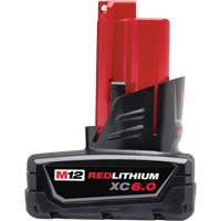 M12 Redlithium XC6.0 Battery, Lithium-Ion, 12 V, 6 Ah Sécurité Médic